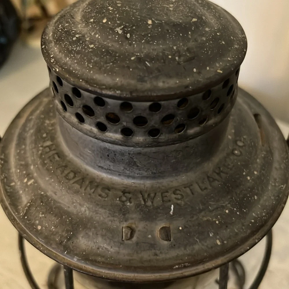 Antique 1923 Adam’s & Westlake Co. Adlake Keri railroad lantern
